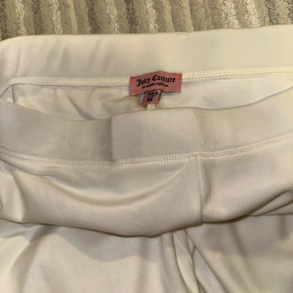 Juicy Couture Rhinestone Logo White Velour Tracksuit - Picture 10 of 11